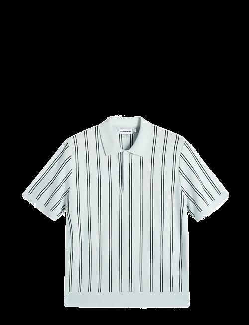 J. Lindeberg | Reymond Stripe Knit Polo | XXL