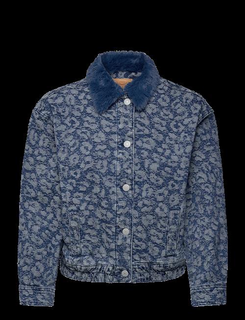 Levi's | Levi's® Fur Collar Leopard Oversized Trucker Jacket | 158 CM