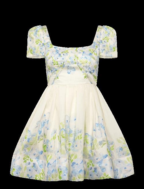 Malina | Vanda Pouf Sleeve Mini Dress | 38
