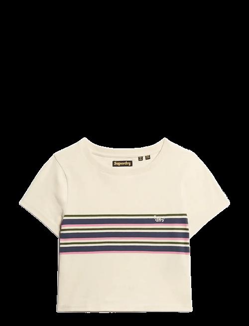 Superdry | Vintage Stripe Crop Tee | 16