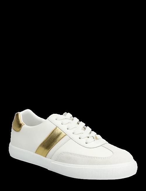 Lauren Ralph Lauren | Braylee Metallic-Trim Leather Sneaker | 38