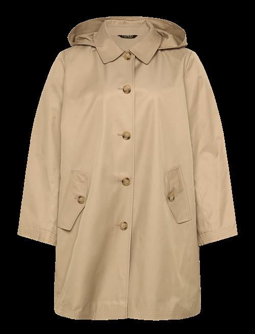 Lauren Women | Hooded Cotton-Blend Balmacaan Coat | 46-48