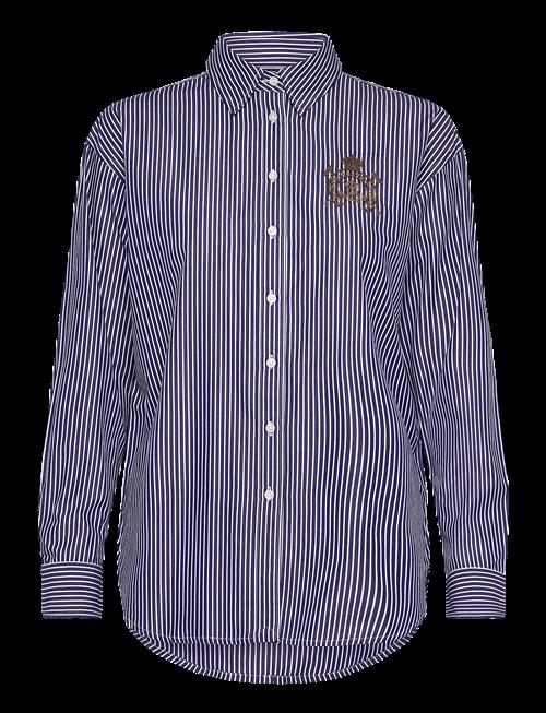 Lauren Ralph Lauren | Relaxed Fit Striped Broadcloth Shirt | M