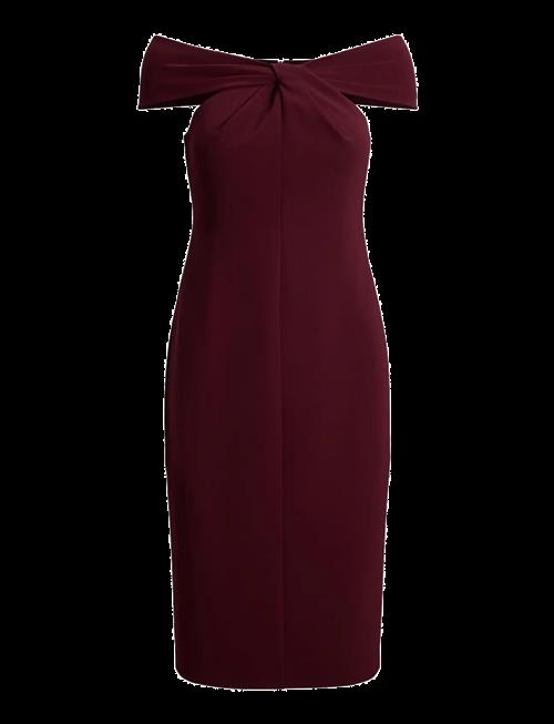 Lauren Ralph Lauren | Twist-Front Crepe Cocktail Dress | 38