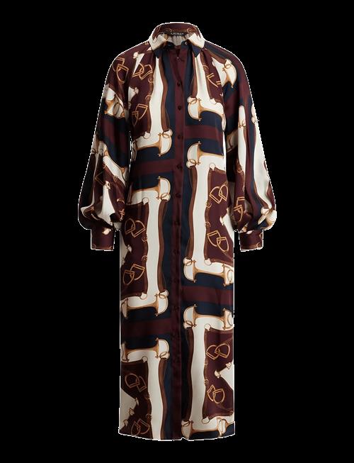 Lauren Ralph Lauren | Equestrian-Print Twill Midi Shirtdress | 32