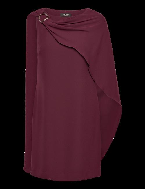 Lauren Ralph Lauren | Cape Georgette Cocktail Dress | 36
