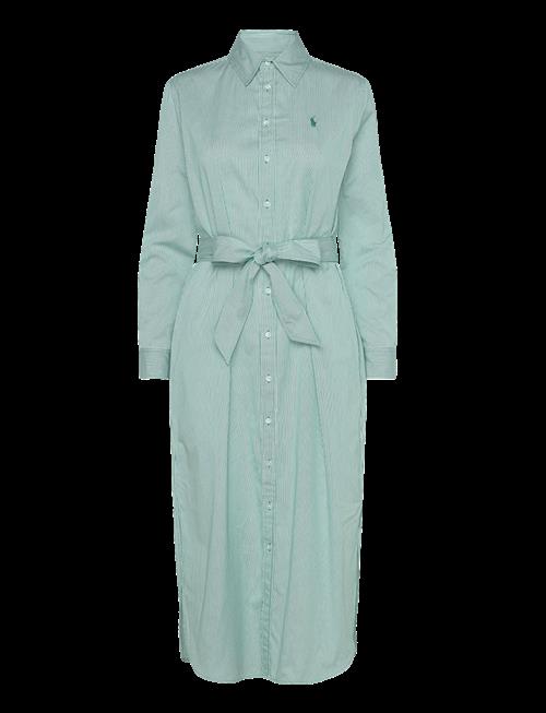 Polo Ralph Lauren | Belted Striped Cotton Shirtdress | 36