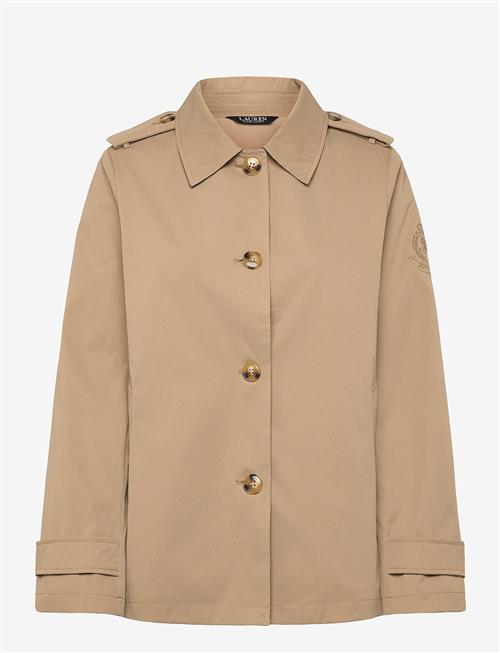 Lauren Ralph Lauren | Embroidered-Crest Twill Trench Coat | M