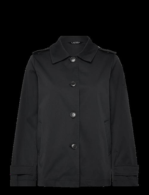 Lauren Ralph Lauren | Embroidered-Crest Twill Trench Coat | XS