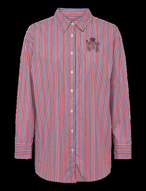 Lauren Women | Relaxed Fit Striped Broadcloth Shirt | 46-48