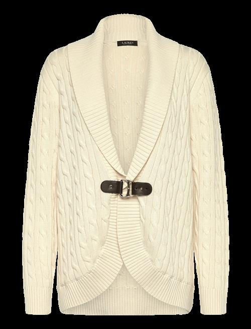 Lauren Women | Buckle-Trim Cable Shawl-Collar Cardigan | 50-52