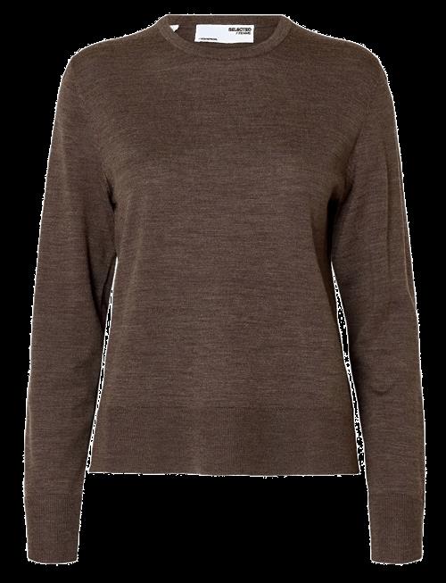 Selected | Slwthea Ls Knit Merino O-Neck Noos | XS
