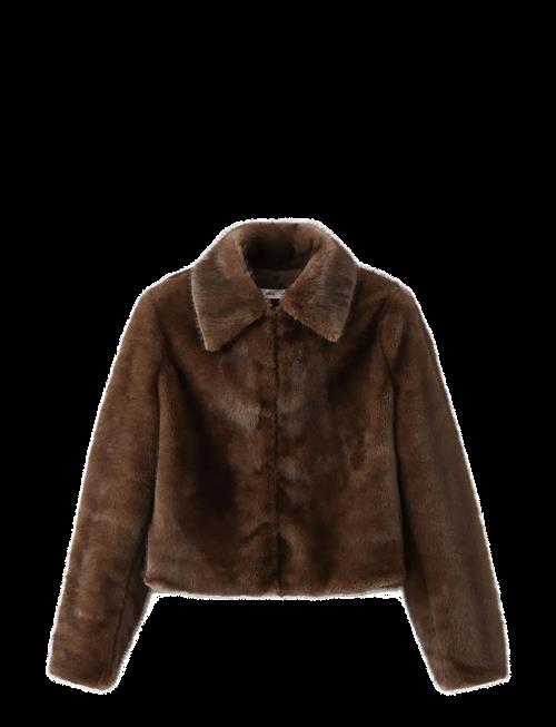 Mango | Faux-Fur Jacket With Lapels | XL