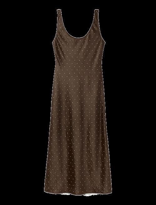 Mango | Satin Crinkle-Effect Dress With Crystals | M