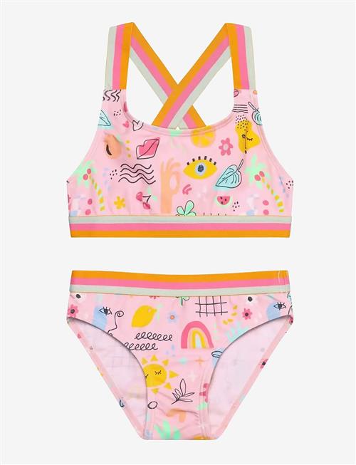 Color Kids | Bikini W. Contrast Straps, Aop | 116