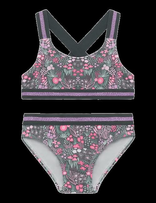 Color Kids | Bikini W. Contrast Straps, Aop | 116