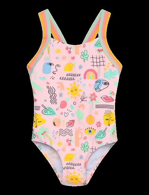Color Kids | Swimsuit W Elastic Straps, Aop | 110