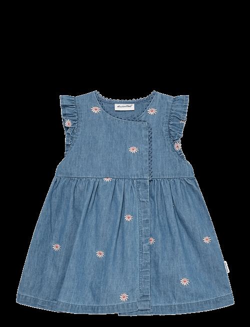 Minymo | Dress Ss Emb. Chambray | 80