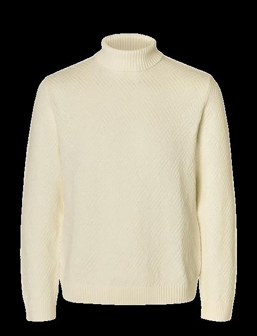 Selected | Slhtrevor Ls Knit Structure Roll Neck | L