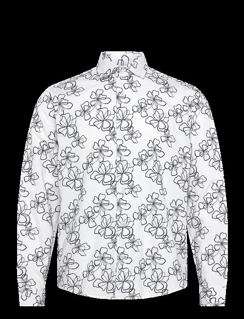 Lindbergh | Washed Denim Shirt W. Embroidery L | XL