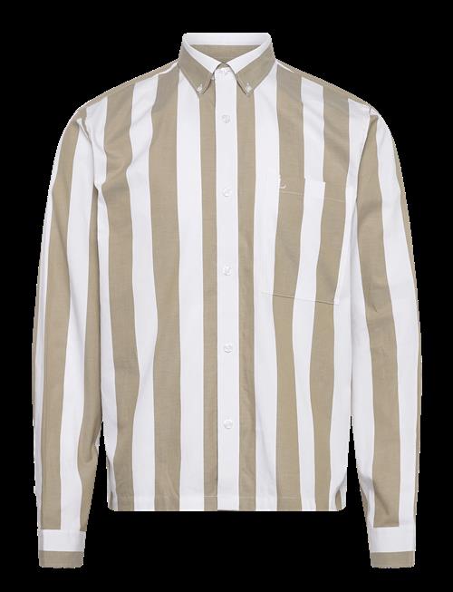 Lindbergh | Bold Striped Cropped Shirt L/S | XL