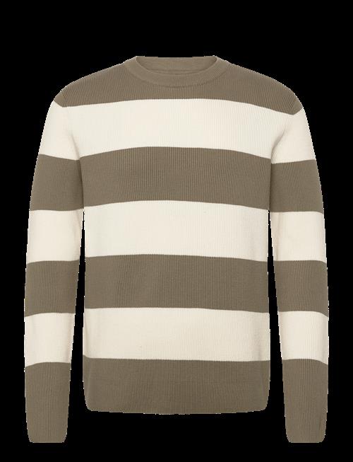 Lindbergh | Rib Knitted Block Stripe O-Neck Kni | XXL