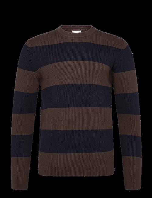 Lindbergh | Rib Knitted Block Stripe O-Neck Kni | S