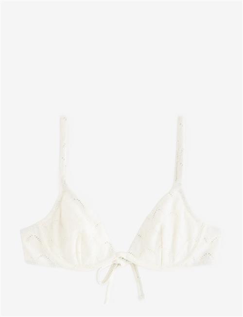 Lindex | Unpadded Bikini Bra With Embroidery | M