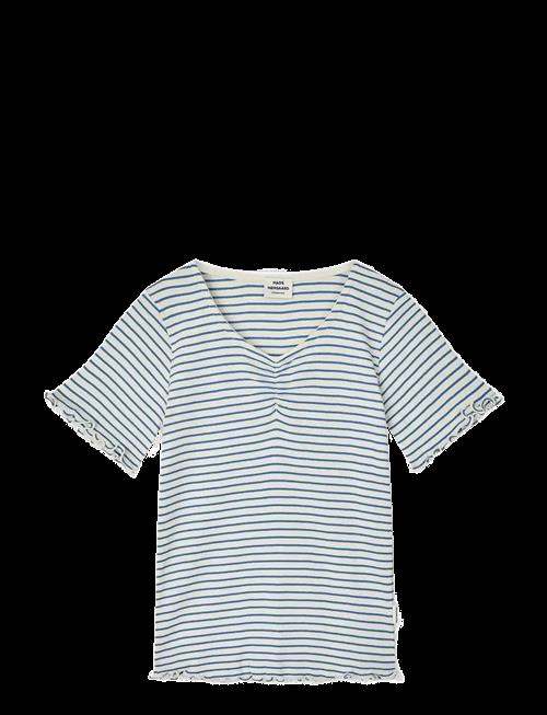 Mads Nørgaard | 2X2 Cotton Stripe  Tiki Tee | 128