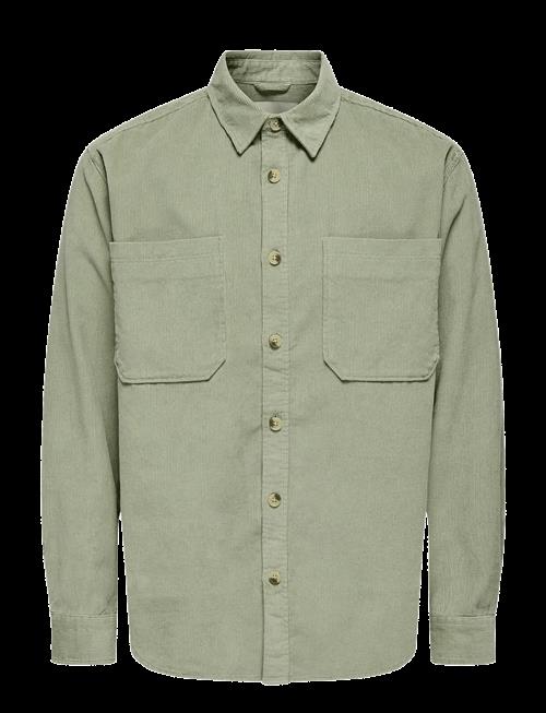 ONLY & SONS | Onsalp 2Pkt Washd Cord Ls Shirt Otl | S