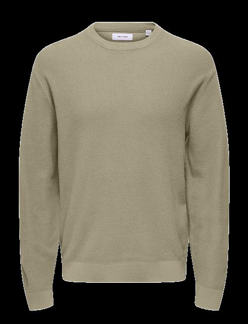 ONLY & SONS | Onstony Rlx 12 Ls Waffle Crew Knit Noos | XS