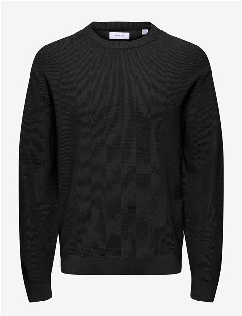 ONLY & SONS | Onstony Rlx 12 Ls Waffle Crew Knit Noos | M