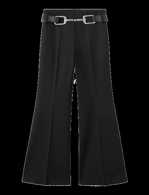 Mango | Flared Trousers With Belt | 38