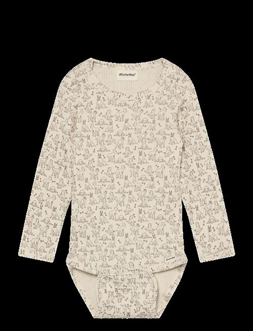 Minymo | Body Ls Aop Rib | 68