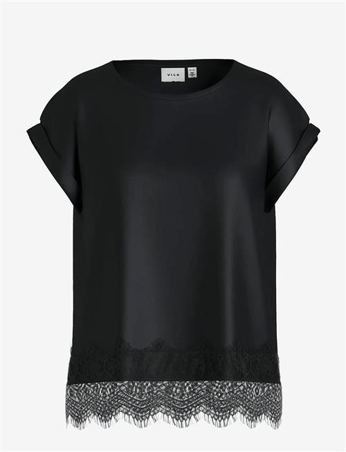 Vila | Viellette S/S Full Satin Lace Top - Noos | 38