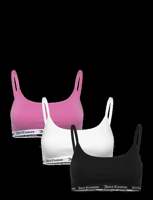 Juicy Couture | 3 Pack Cotton Ren Scoop Bralette | XS
