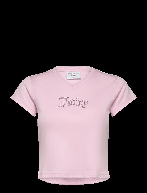 Juicy Couture | Capped Sleeve V Neck T-Shirt | XS