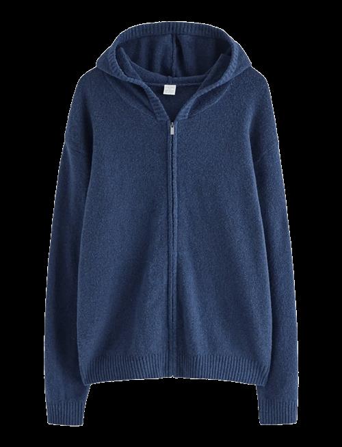 Lindex | Sweatshirt Zip Hood Knitted | 134/140