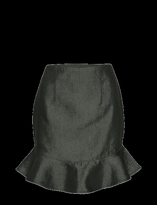 ROTATE | Denim Mini Ruffle Skirt | 38