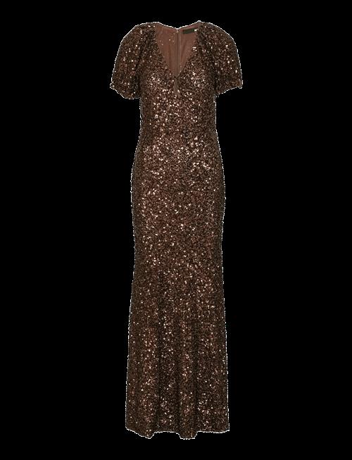 ROTATE | Sequins Midi V-Neck Dress | 36