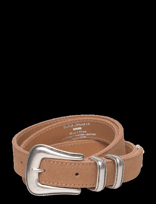Nudie Jeans | Western Suede Silver Belt Tobaccco | 90