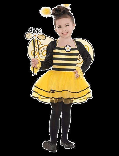 IPK | Children's Bee Costume Set 104 Cm, Dress, Headband, Wings And Wand | 86/104CM