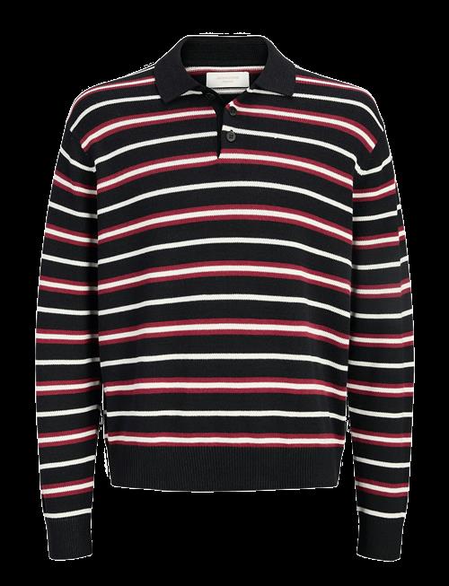 Jack & Jones | Jorargos Knit Stripe Polo Styd Aw25 | L