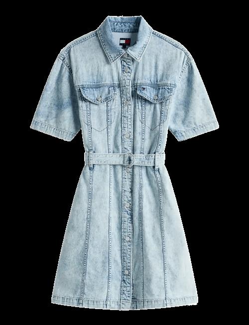 Tommy Jeans | Belted Ss Trucker Denim Dress | M