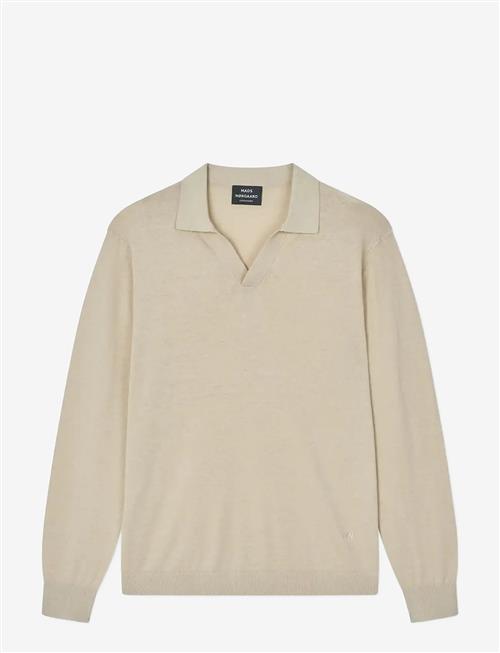 Mads Nørgaard | Cotton Lino Theo Polo Ls Knit | L