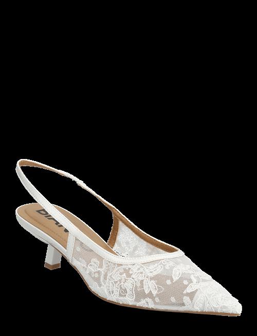 Bianco | Biakristin Kitten Heel Slingback Mesh | 39