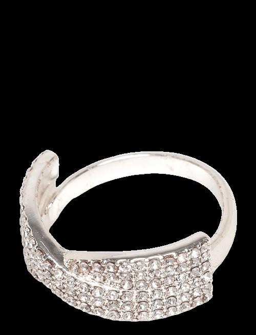 Pilgrim | Shea Crystal Ring Silver-Plated | ONE SIZE