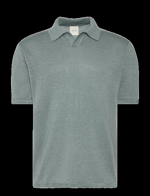 Calvin Klein | Ss Linen Blnd Johnny Swtr 12Gg | XXL