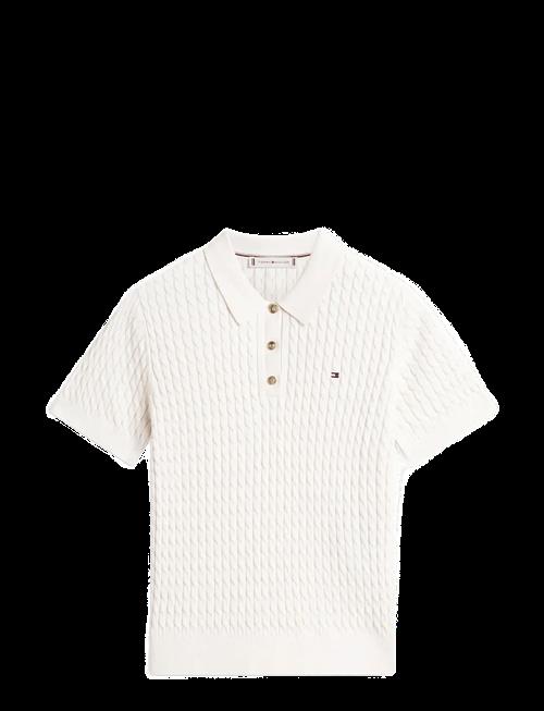 Tommy Hilfiger | Co Cable Fine Gg Polo S/S Swt | L
