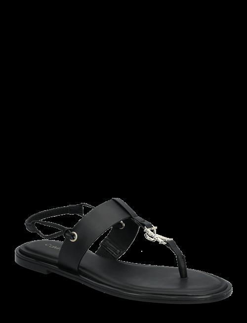Calvin Klein | Round Flat Sndl Thong Lth Hdw | 40